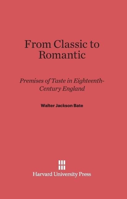 Vorderes Coverbild From Classic to Romantic