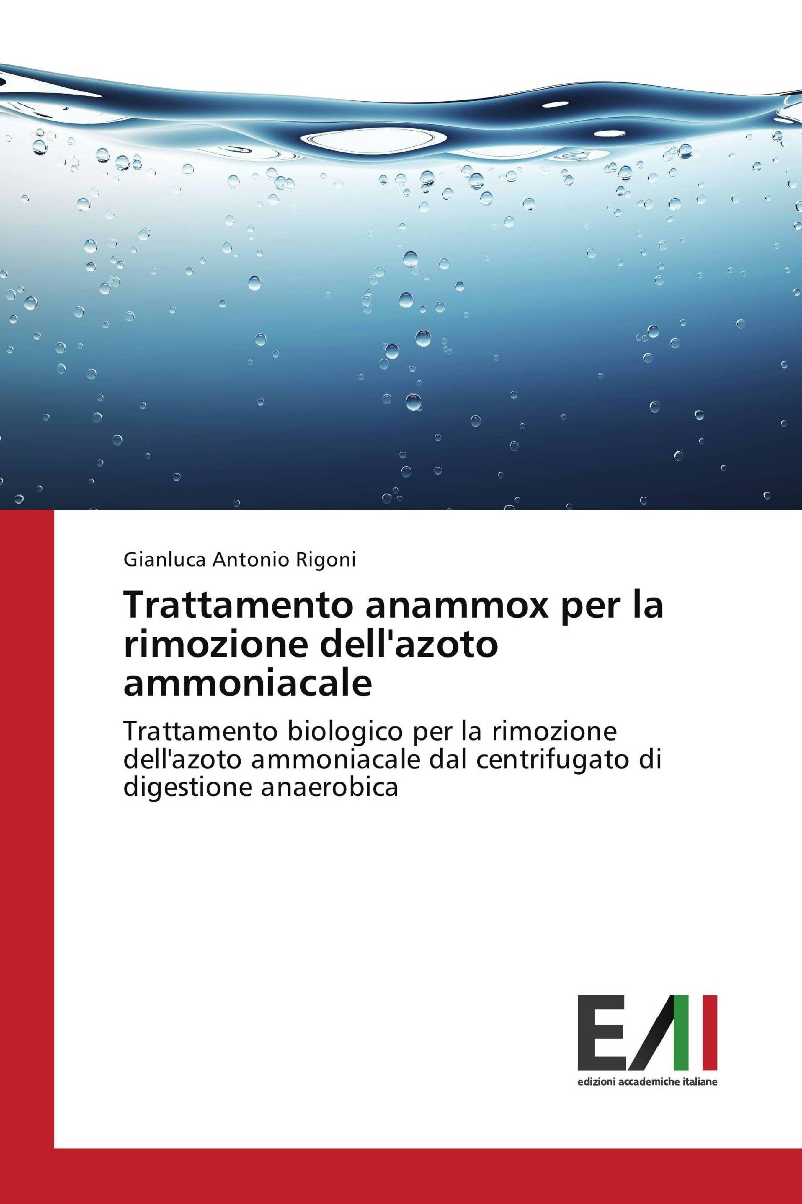 Vorderes Coverbild Trattamento anammox per la rimozione dell'azoto ammoniacale