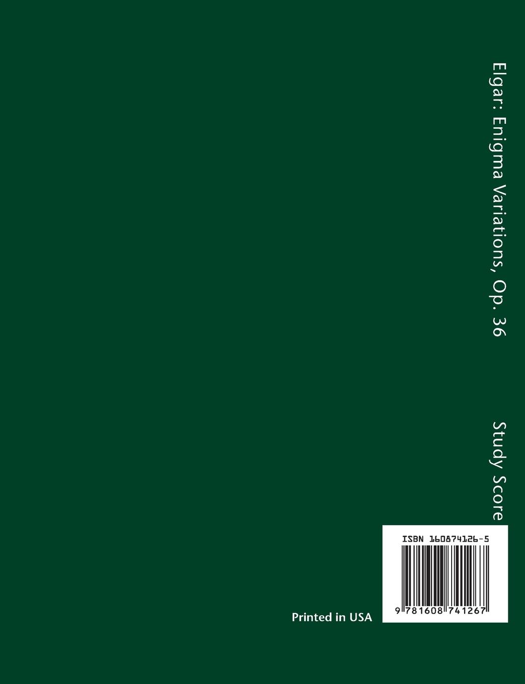 Rückseitencover Variations on an Original Theme 'Enigma', Op.36