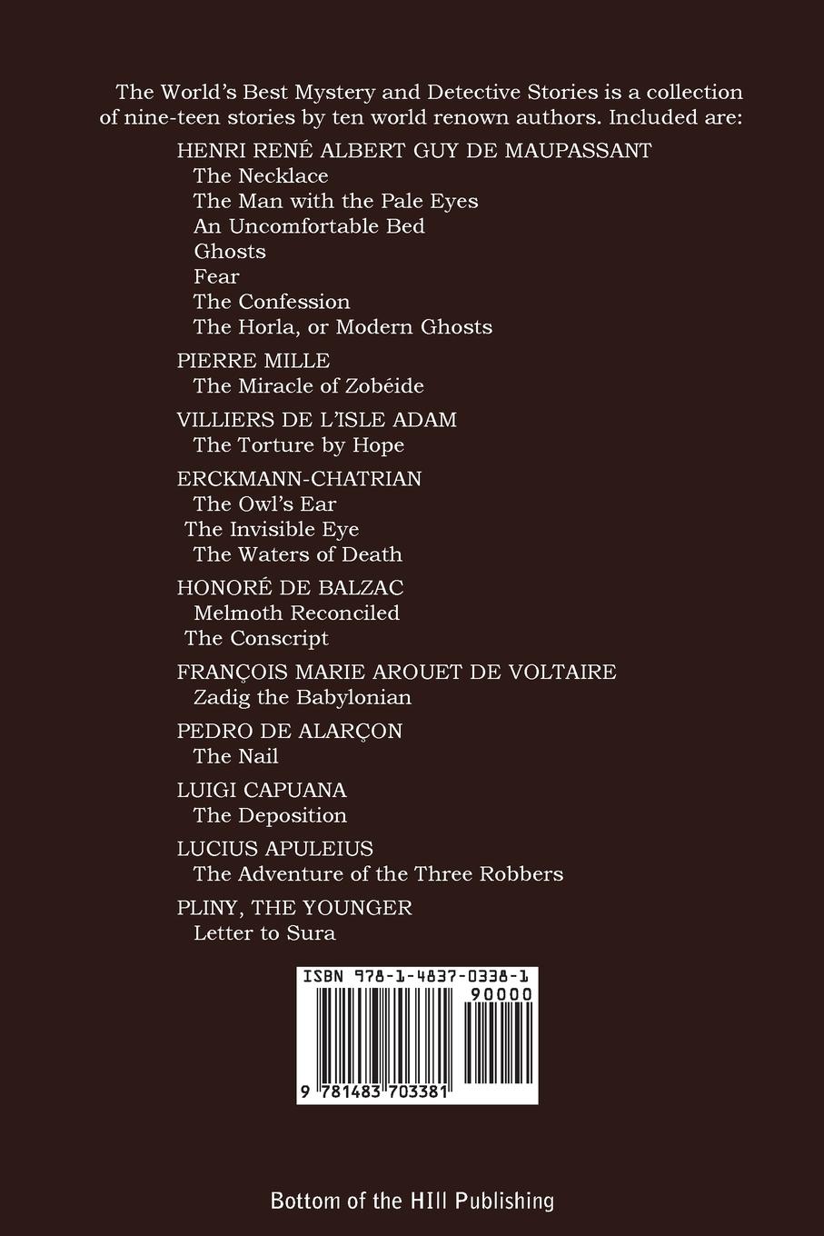 Rückseitencover The World's Best Mystery and Detective Stories