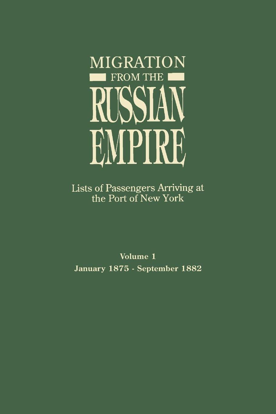 Vorderes Coverbild Migration from the Russian Empire