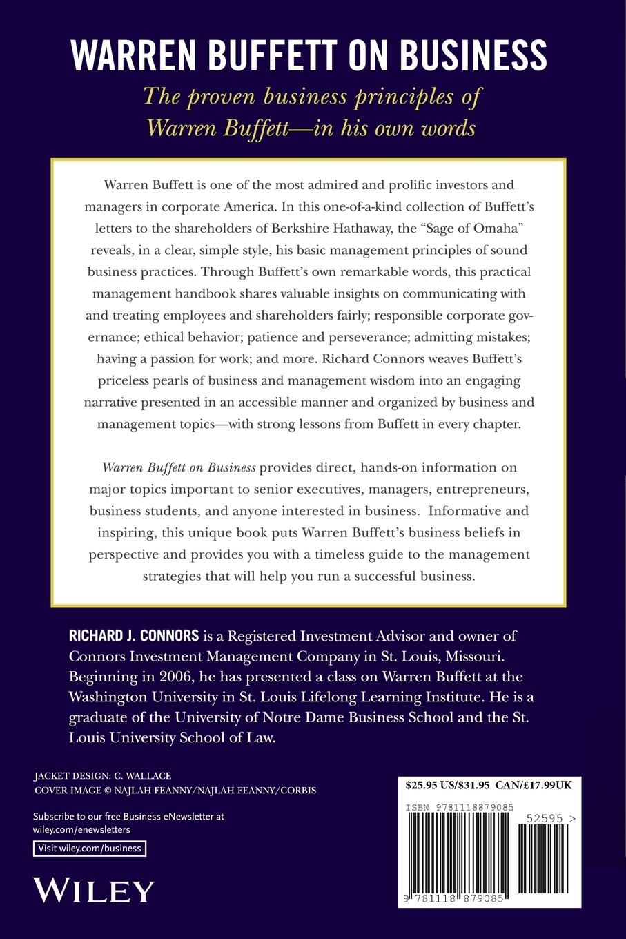 Rückseitencover Warren Buffett on Business