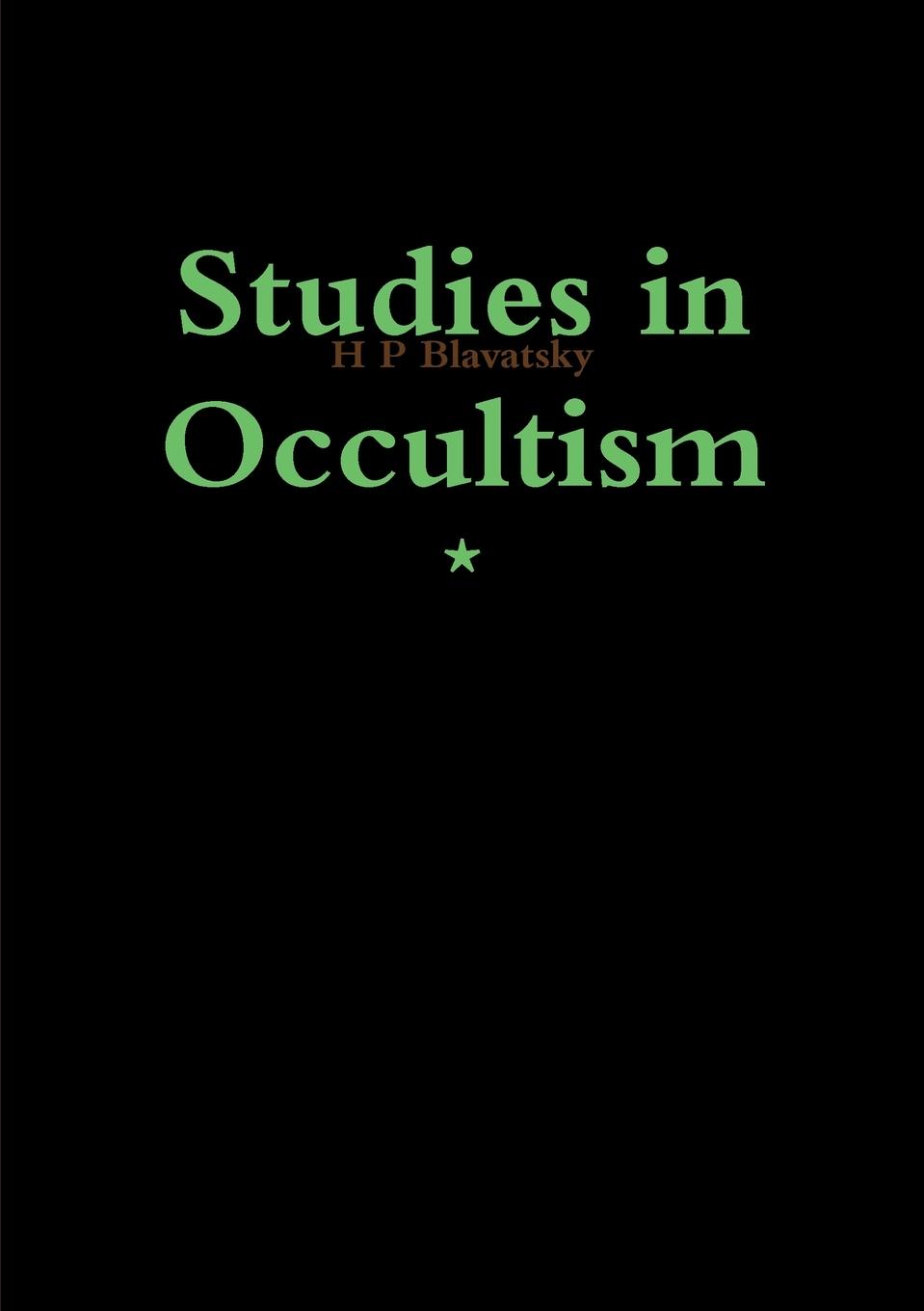 Vorderes Coverbild Studies in Occultism