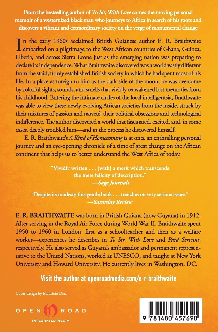 Rückseitencover A Kind of Homecoming