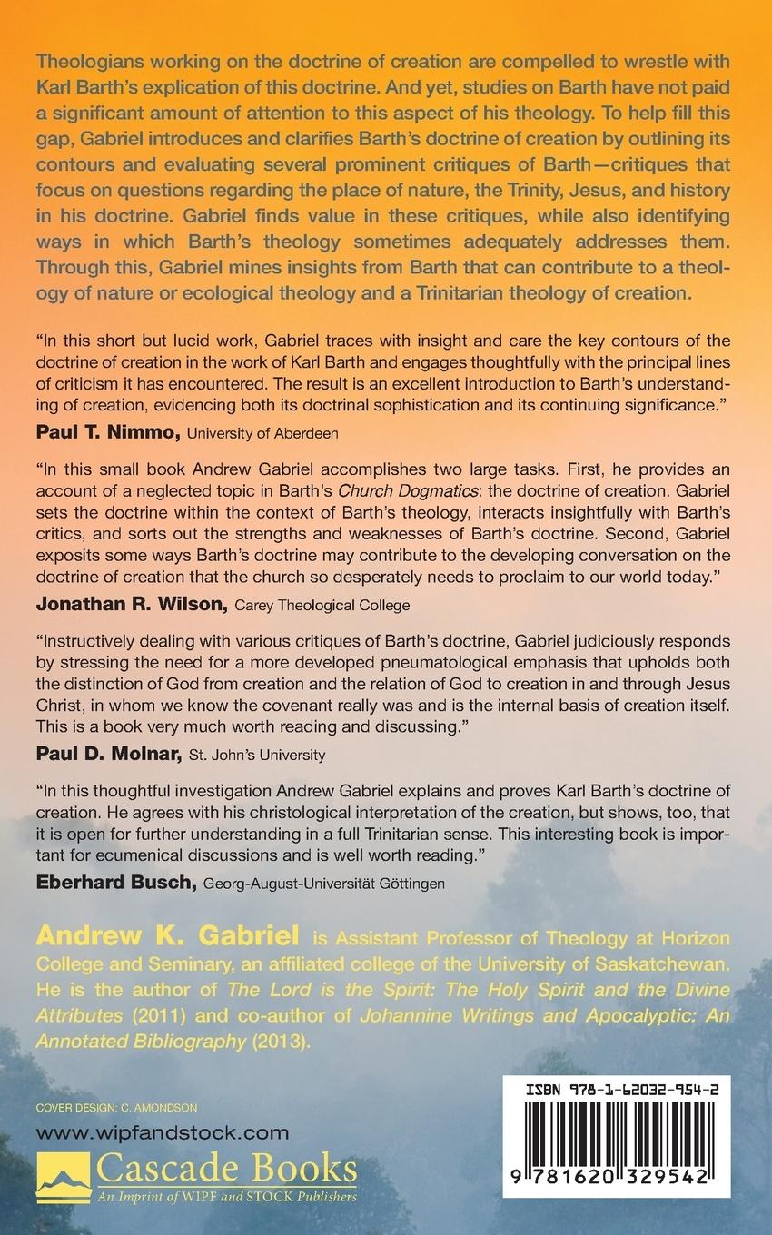 Rückseitencover Barth's Doctrine of Creation