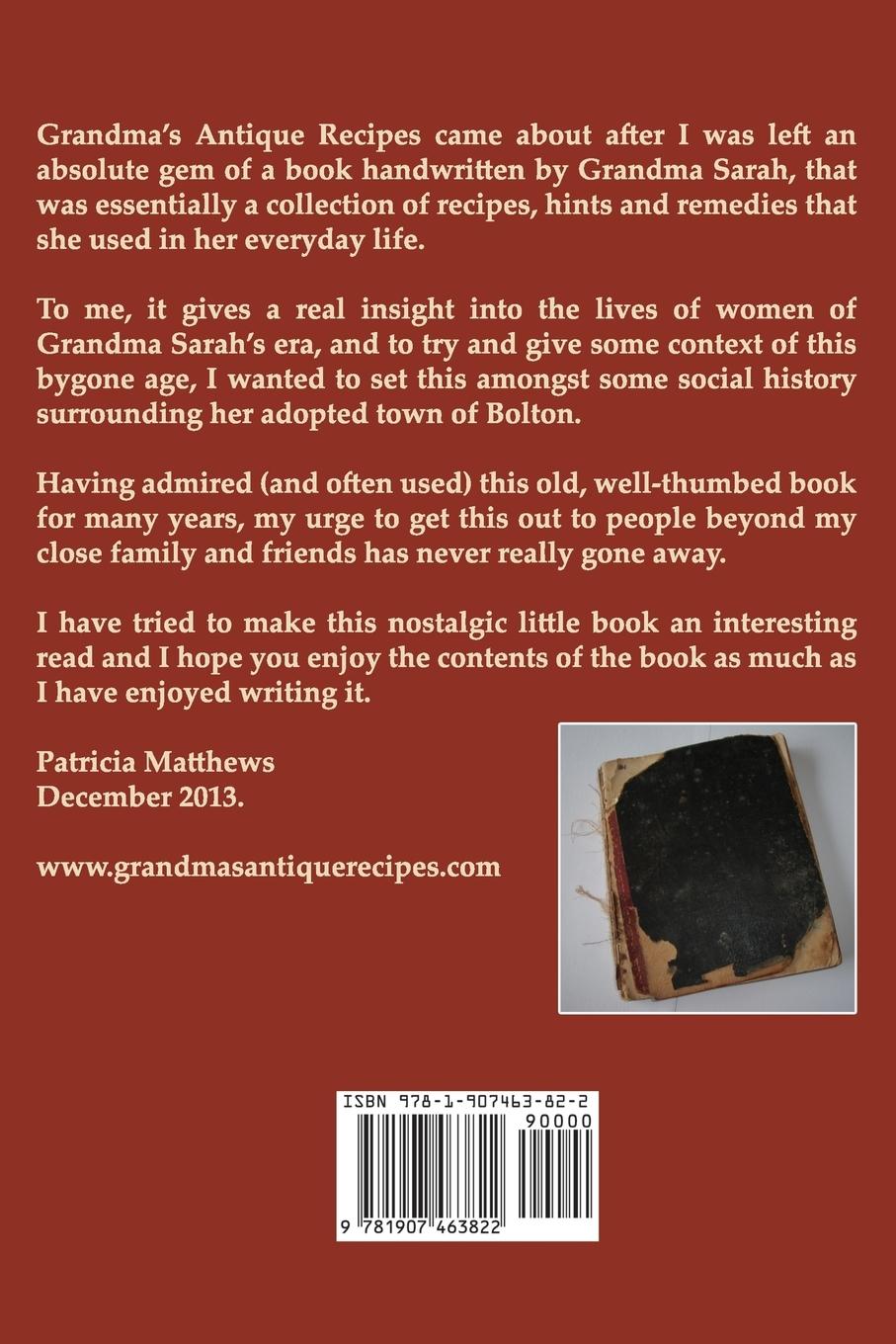 Rückseitencover Grandma's Antique Recipes