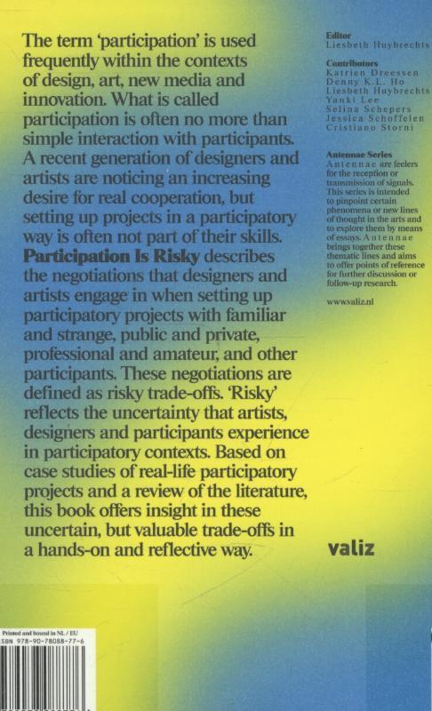 Rückseitencover Participation Is Risky