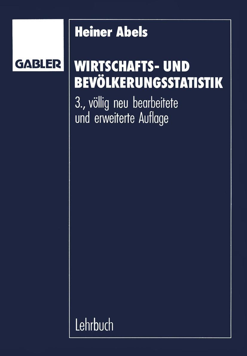 Vorderes Coverbild Wirtschafts- und Bevölkerungsstatistik