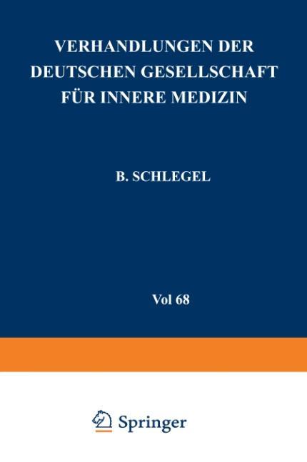 Vorderes Coverbild Verhandlungen der Deutschen Gesellschaft für Innere Medizin