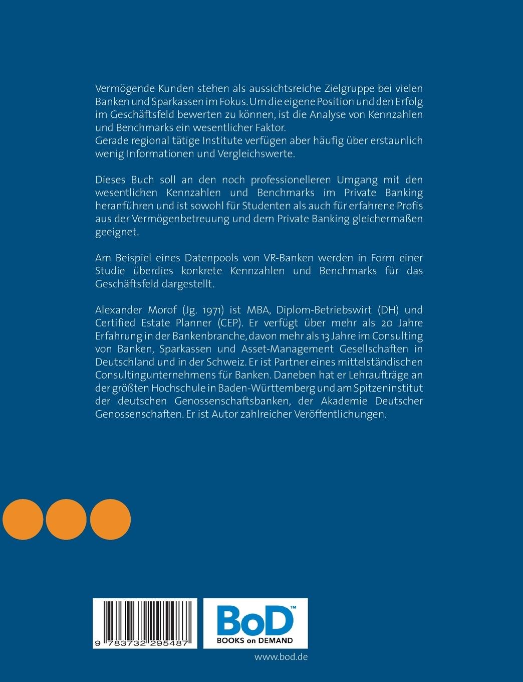 Rückseitencover Kennzahlen und Benchmarks im Private Banking