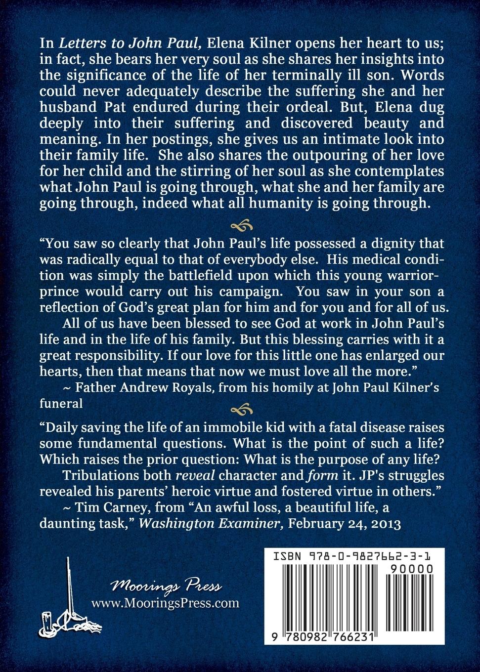 Rückseitencover Letters to John Paul