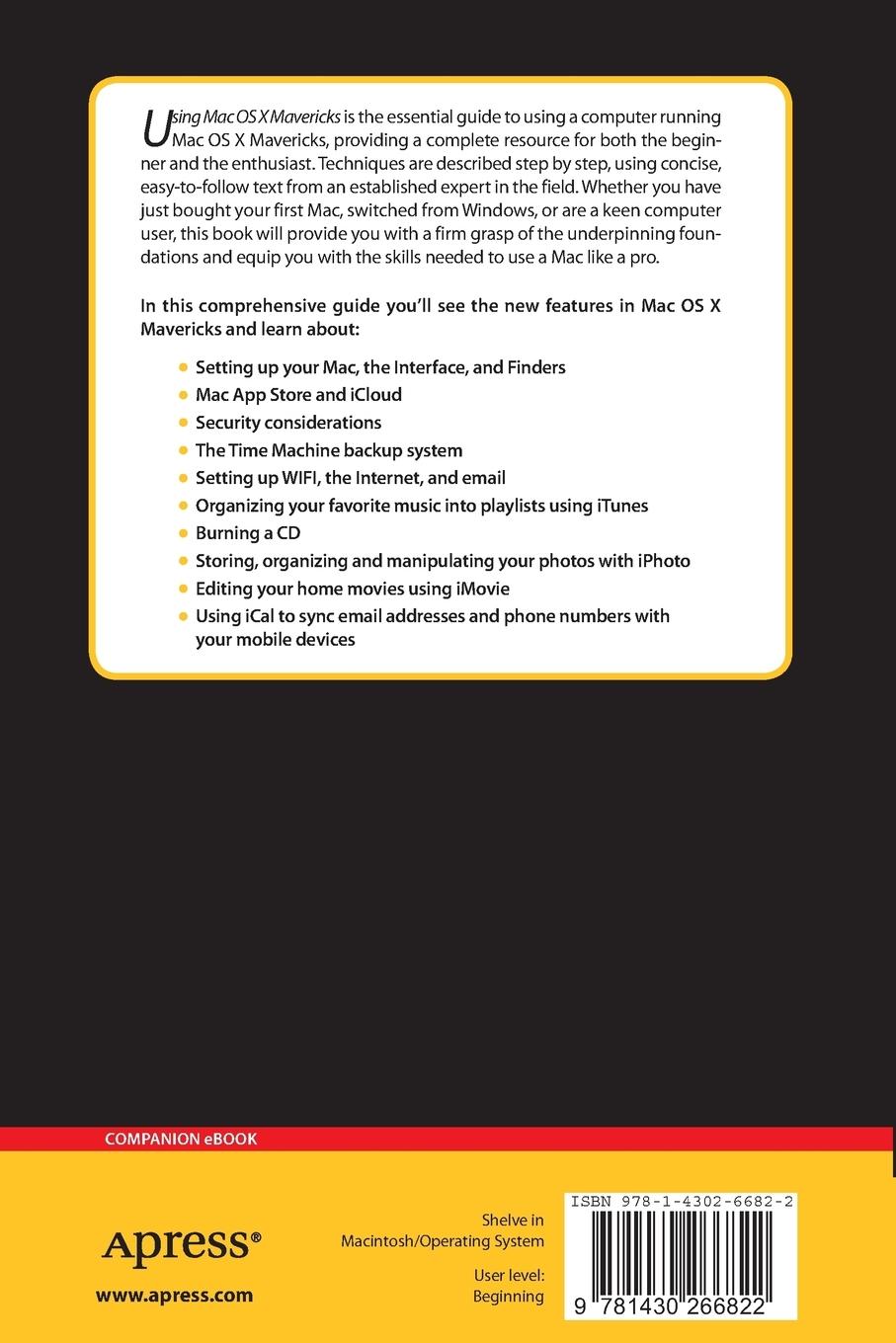 Rückseitencover Using Mac OS X Mavericks