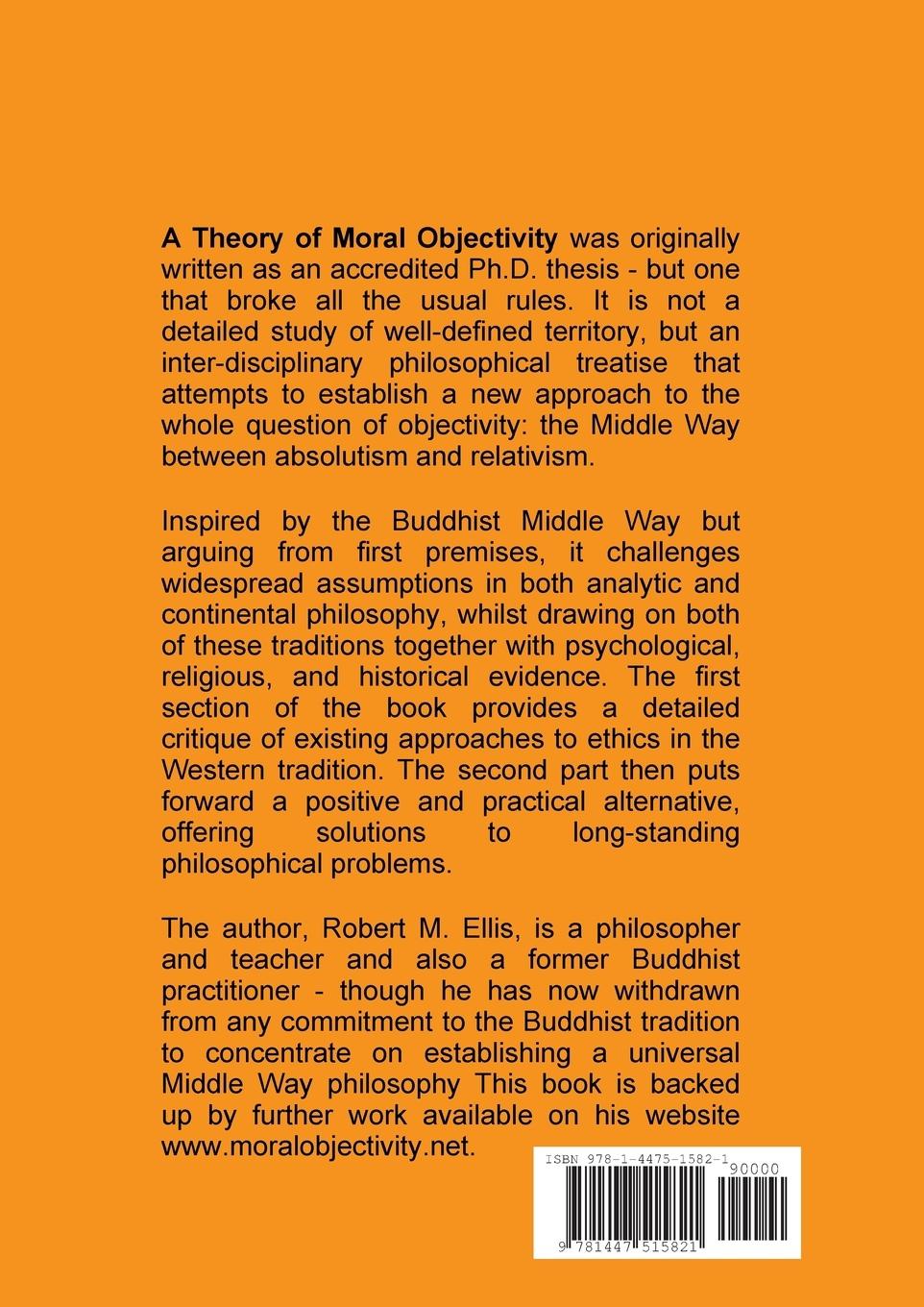 Rückseitencover A Theory of Moral Objectivity