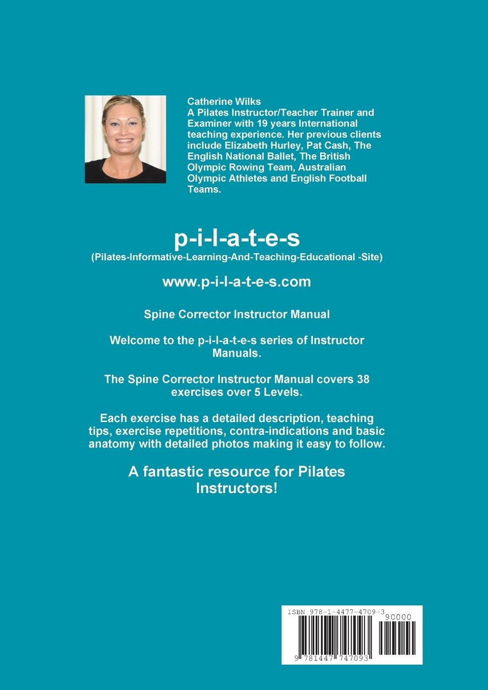 Rückseitencover p-i-l-a-t-e-s Instructor Manual Spine Corrector Levels 1 - 5