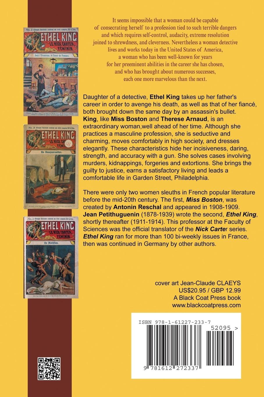 Rückseitencover The Adventures of Ethel King, The Female Nick Carter