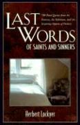 Vorderes Coverbild Last Words of Saints and Sinners
