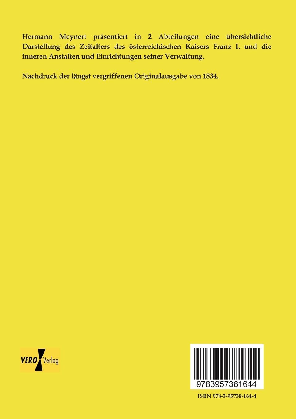 Rückseitencover Franz I. Kaiser von Österreich und sein Zeitalter