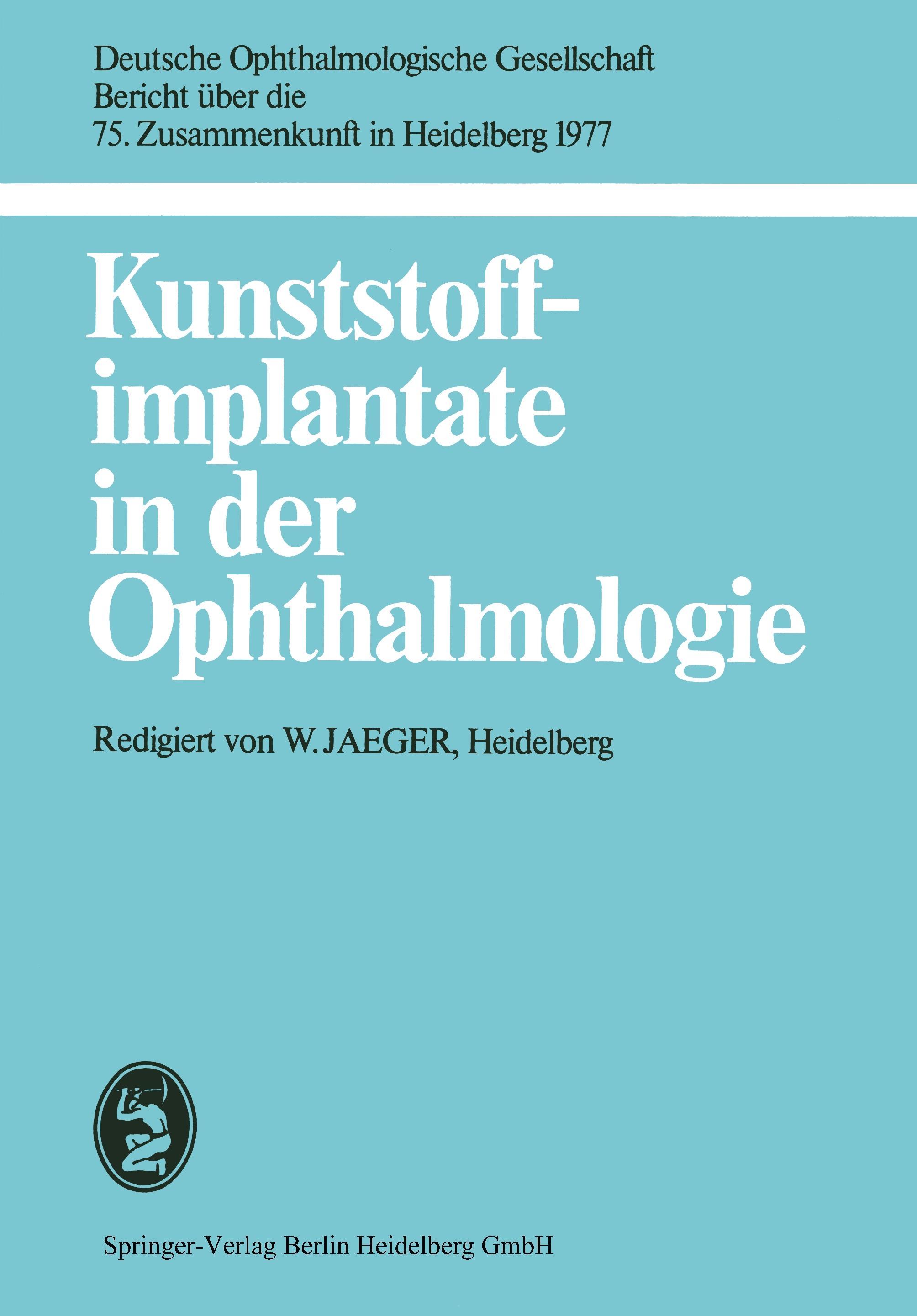 Vorderes Coverbild Kunststoffimplantate in der Ophthalmologie