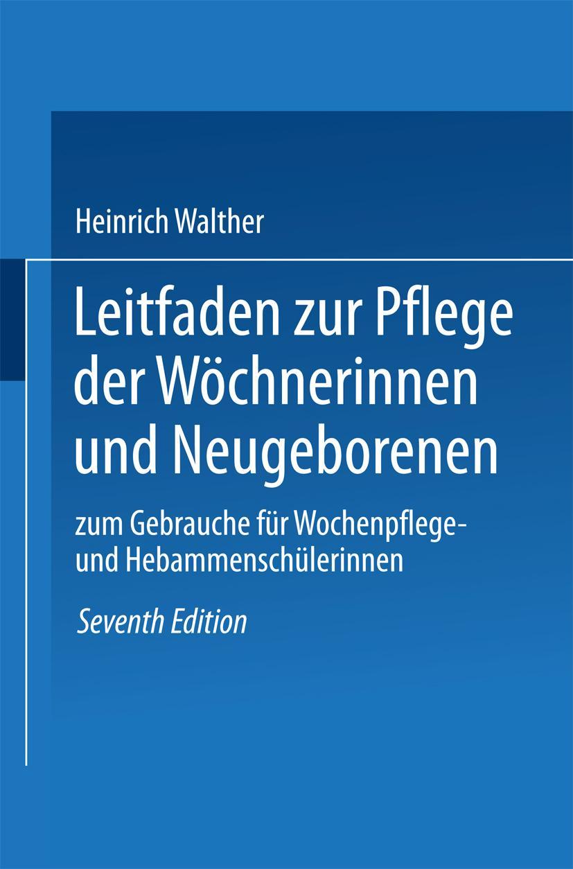 Vorderes Coverbild Leitfaden zur Pflege der Wöchnerinnen und Neugeborenen