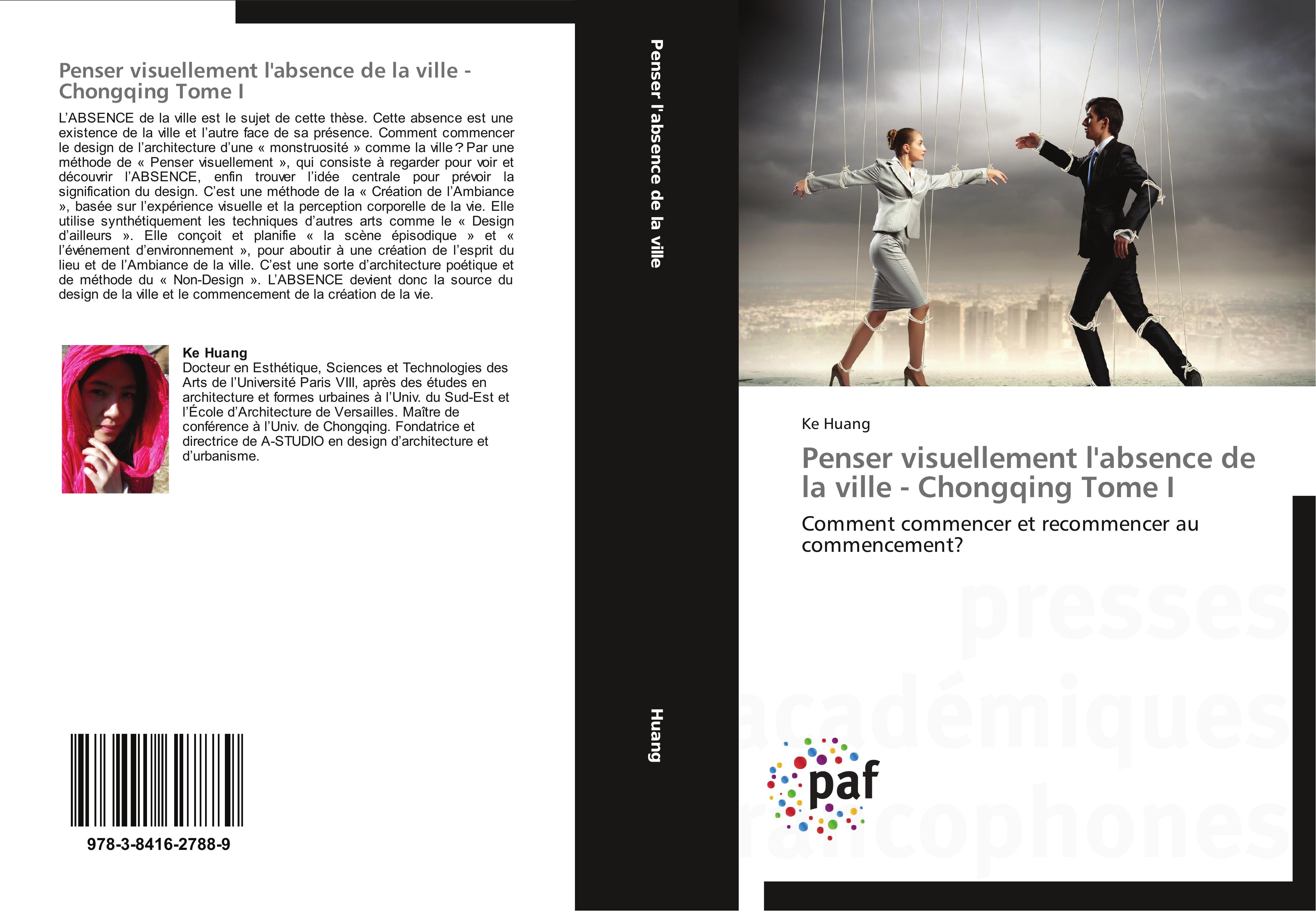 Vorderes Coverbild Penser visuellement l'absence de la ville - Chongqing Tome  I