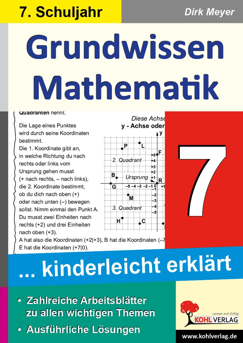 Vorderes Coverbild Grundwissen Mathematik / Klasse 7