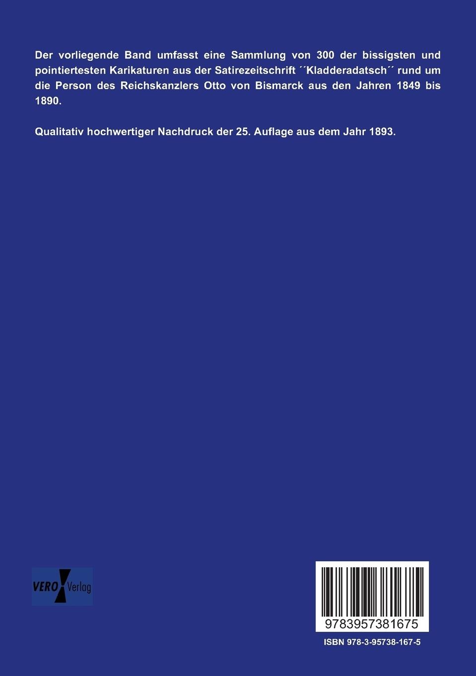 Rückseitencover Bismarck-Album des Kladderadatsch