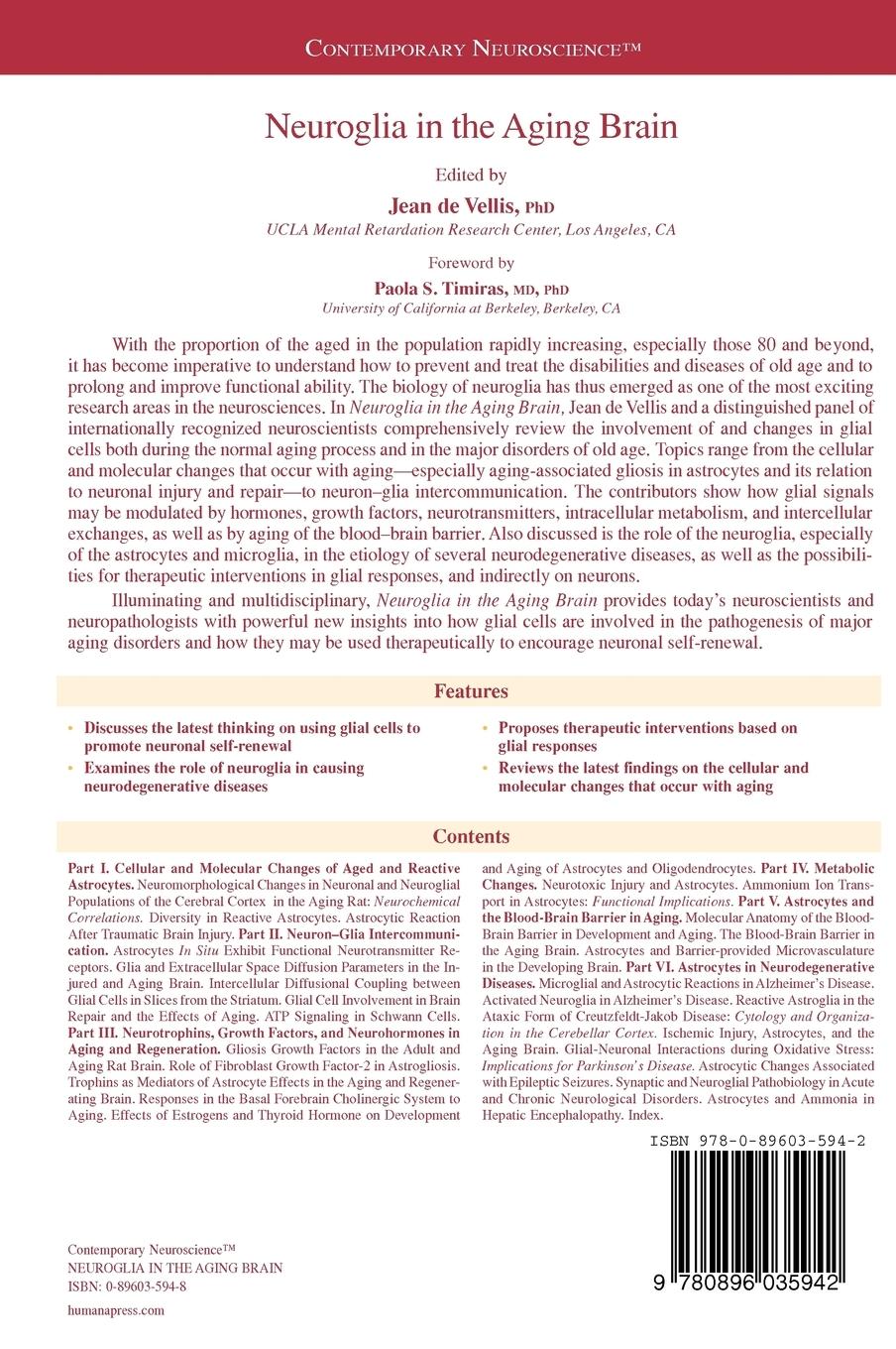 Rückseitencover Neuroglia in the Aging Brain