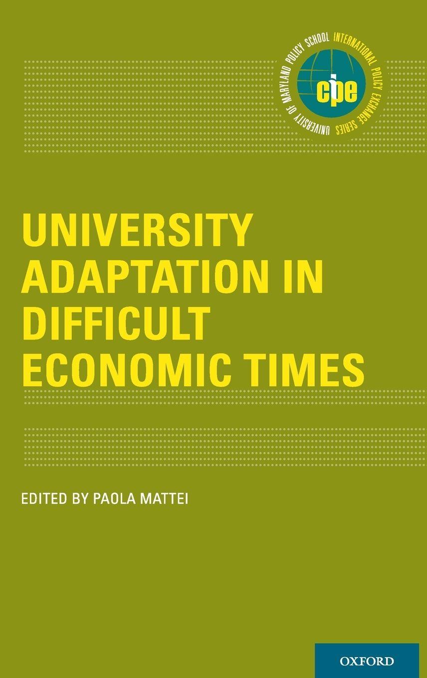 Vorderes Coverbild University Adaptation in Difficult Economic Times