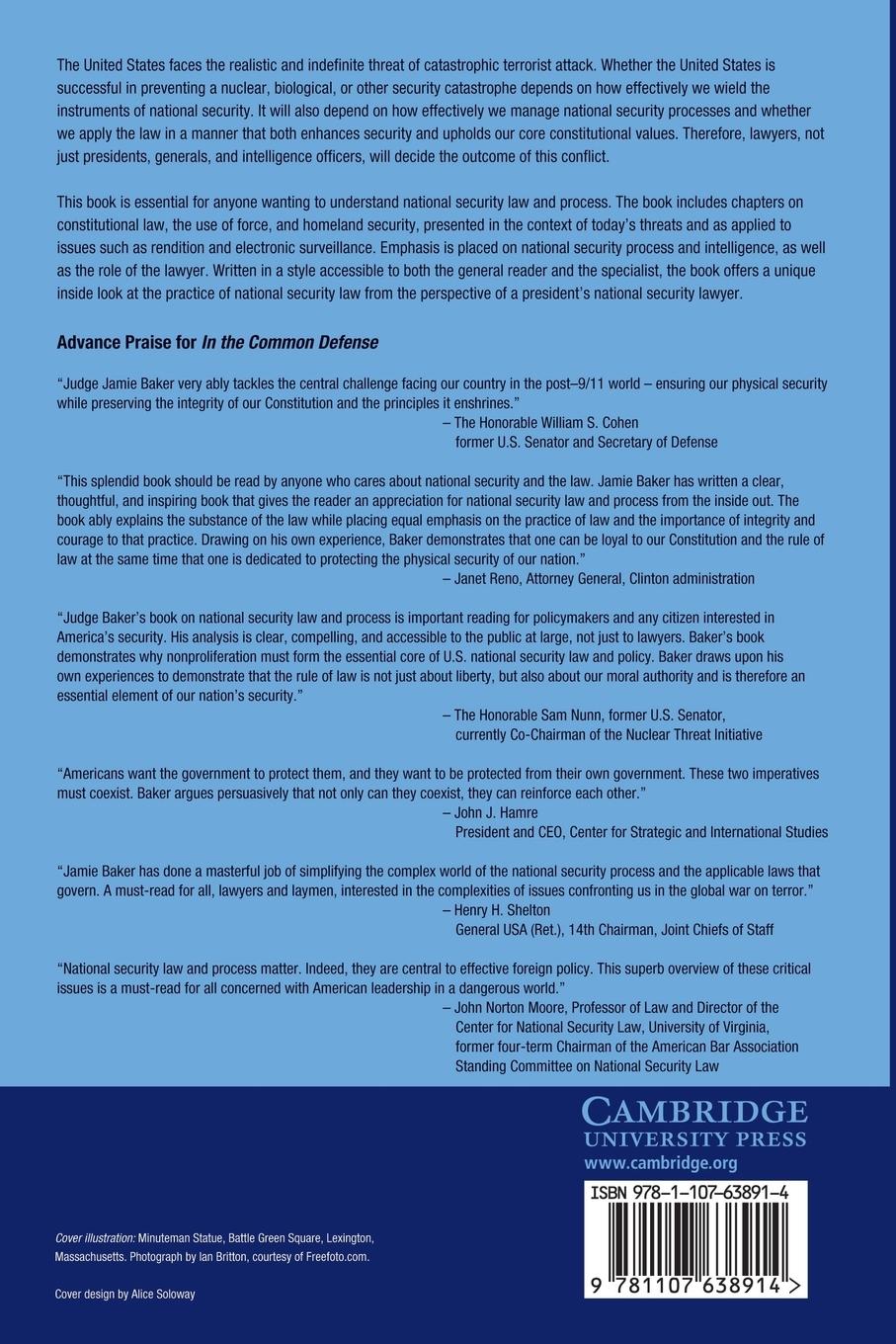 Rückseitencover In the Common Defense