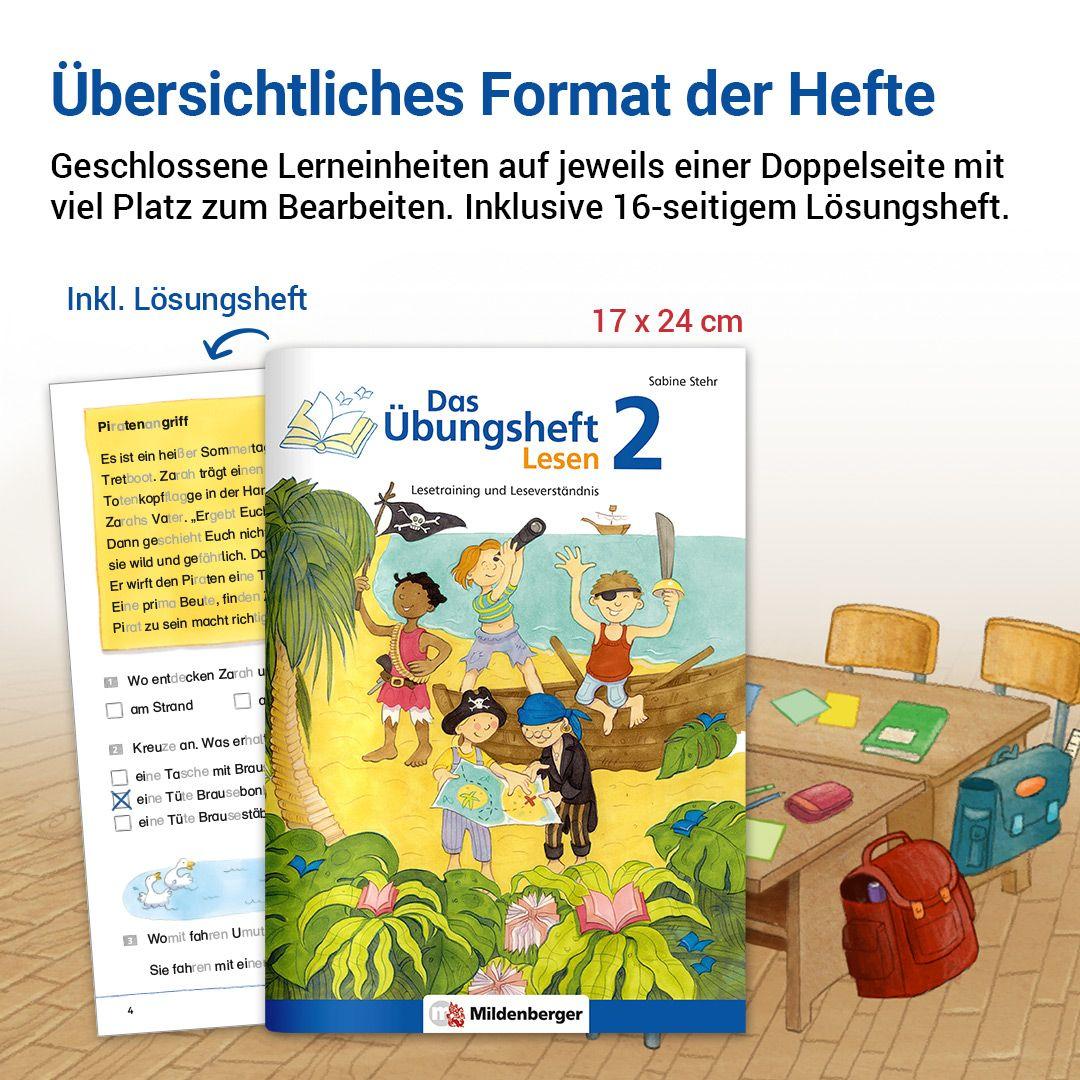 Beispielinhalt (Bild) Das Übungsheft Lesen 2