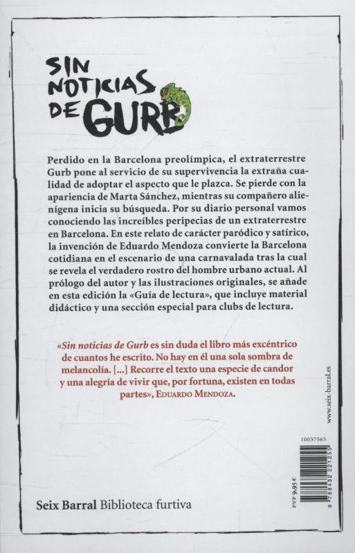 Rückseitencover Sin noticias de Gurb