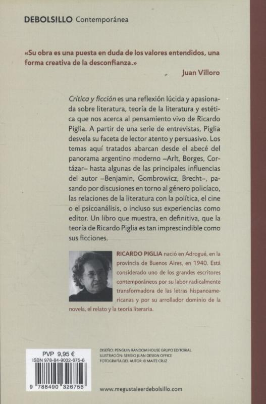 Rückseitencover Crítica y ficción