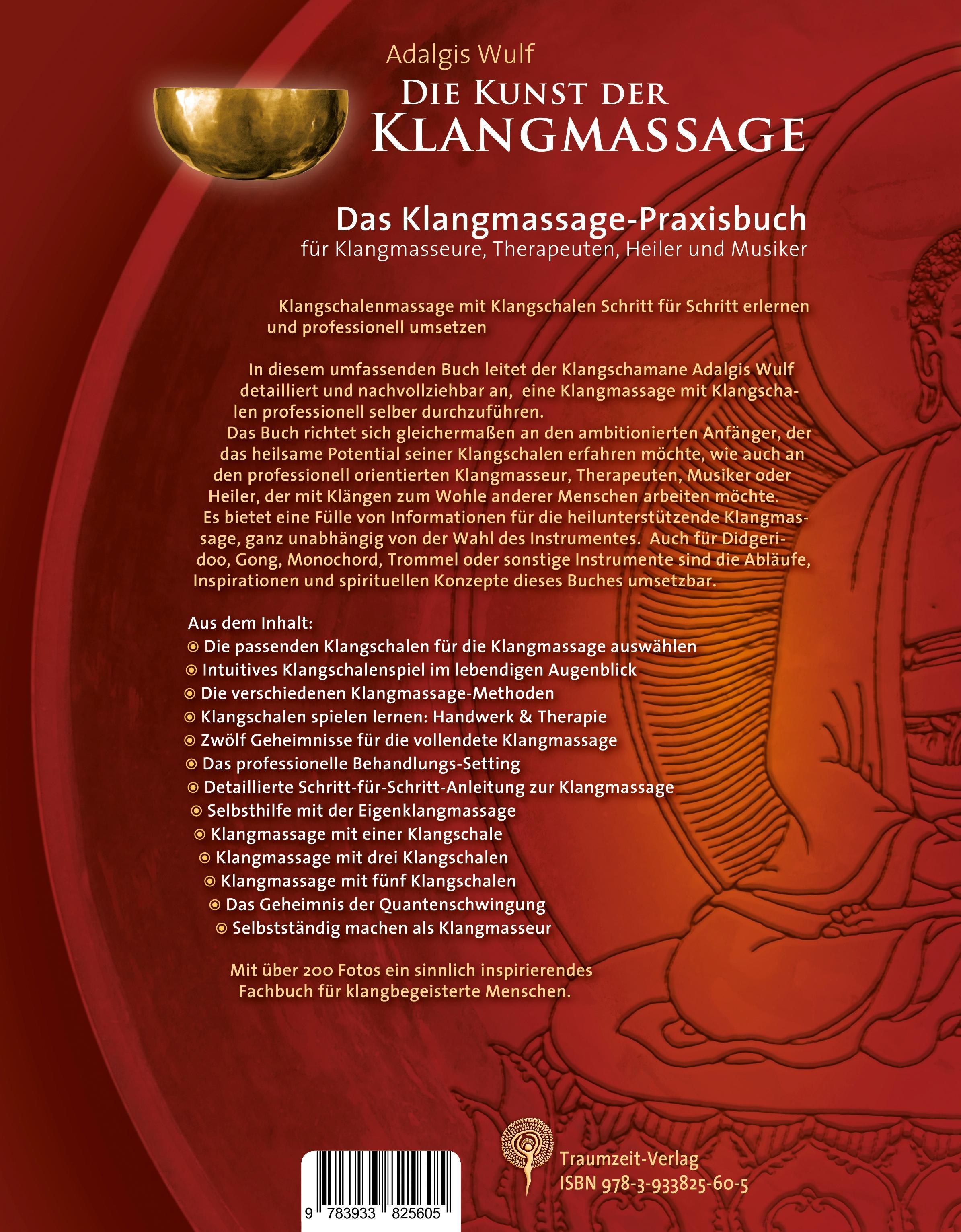 Rückseitencover Die Kunst der Klangmassage - Das neue Praxisbuch Klangmassage (II)