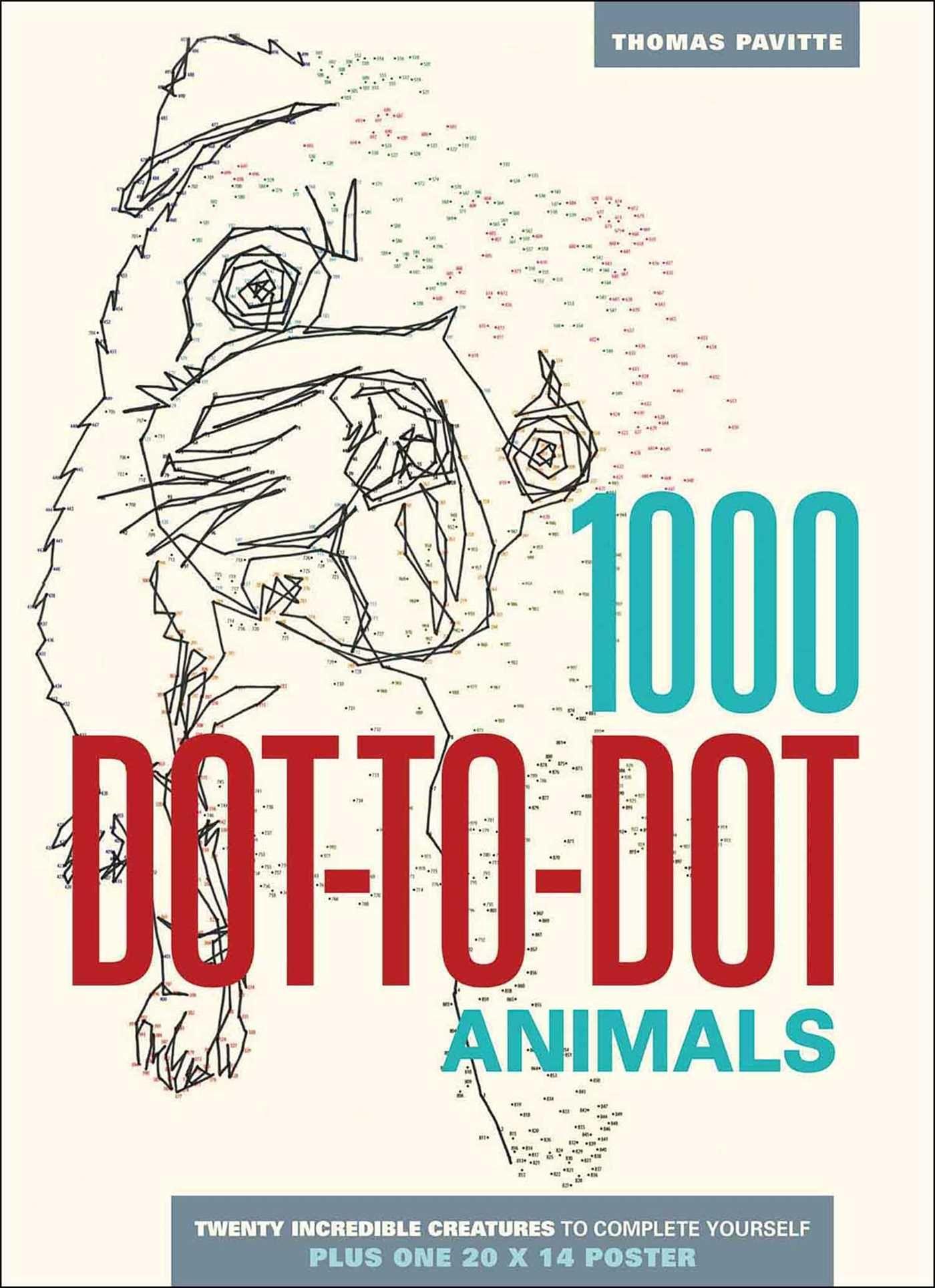 Vorderes Coverbild 1000 Dot-To-Dot: Animals