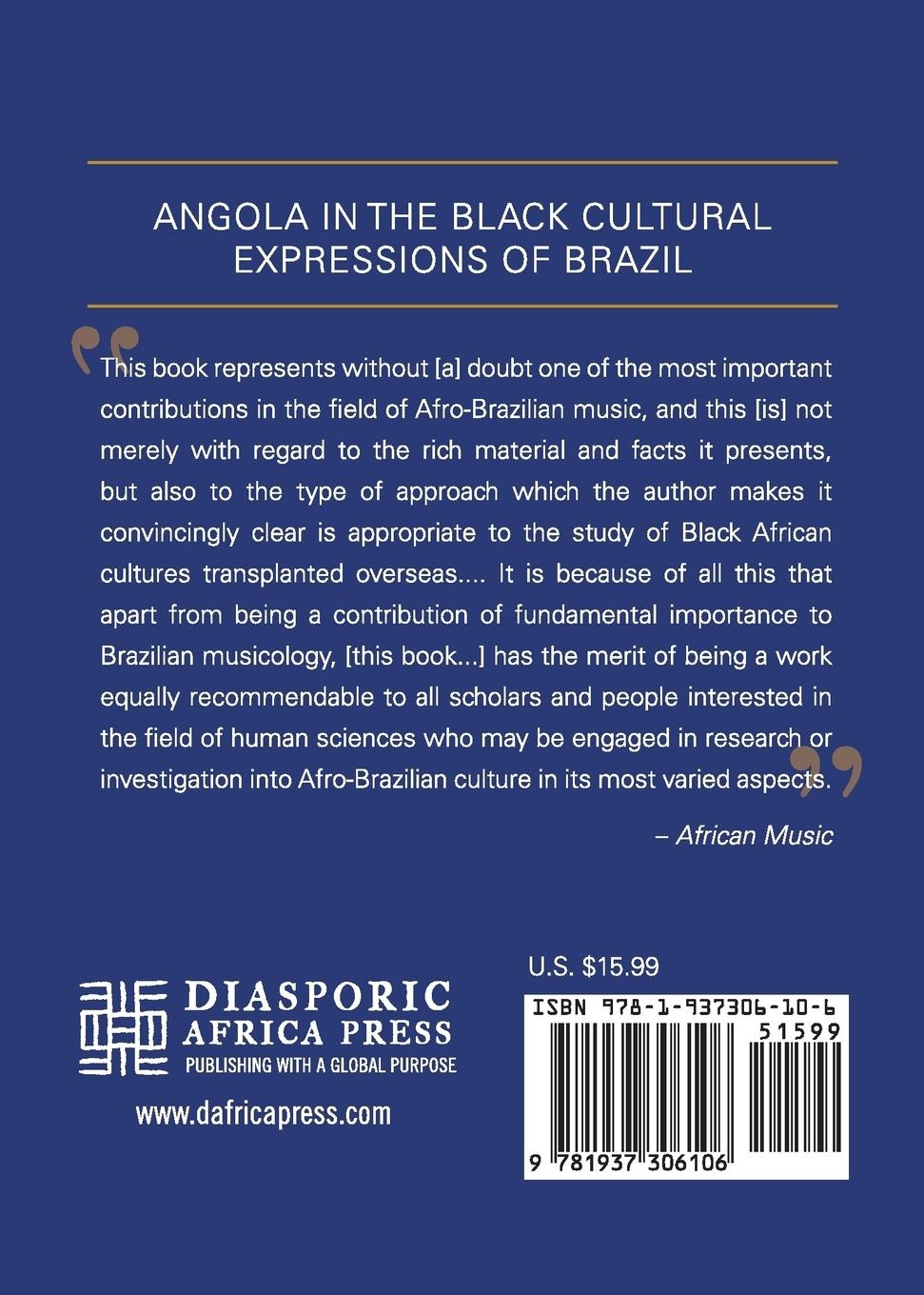 Rückseitencover Angola in the Black Cultural Expressions of Brazil