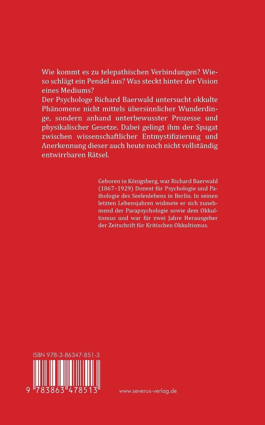 Rückseitencover Okkultismus und Spiritismus und ihre weltanschaulichen Folgen