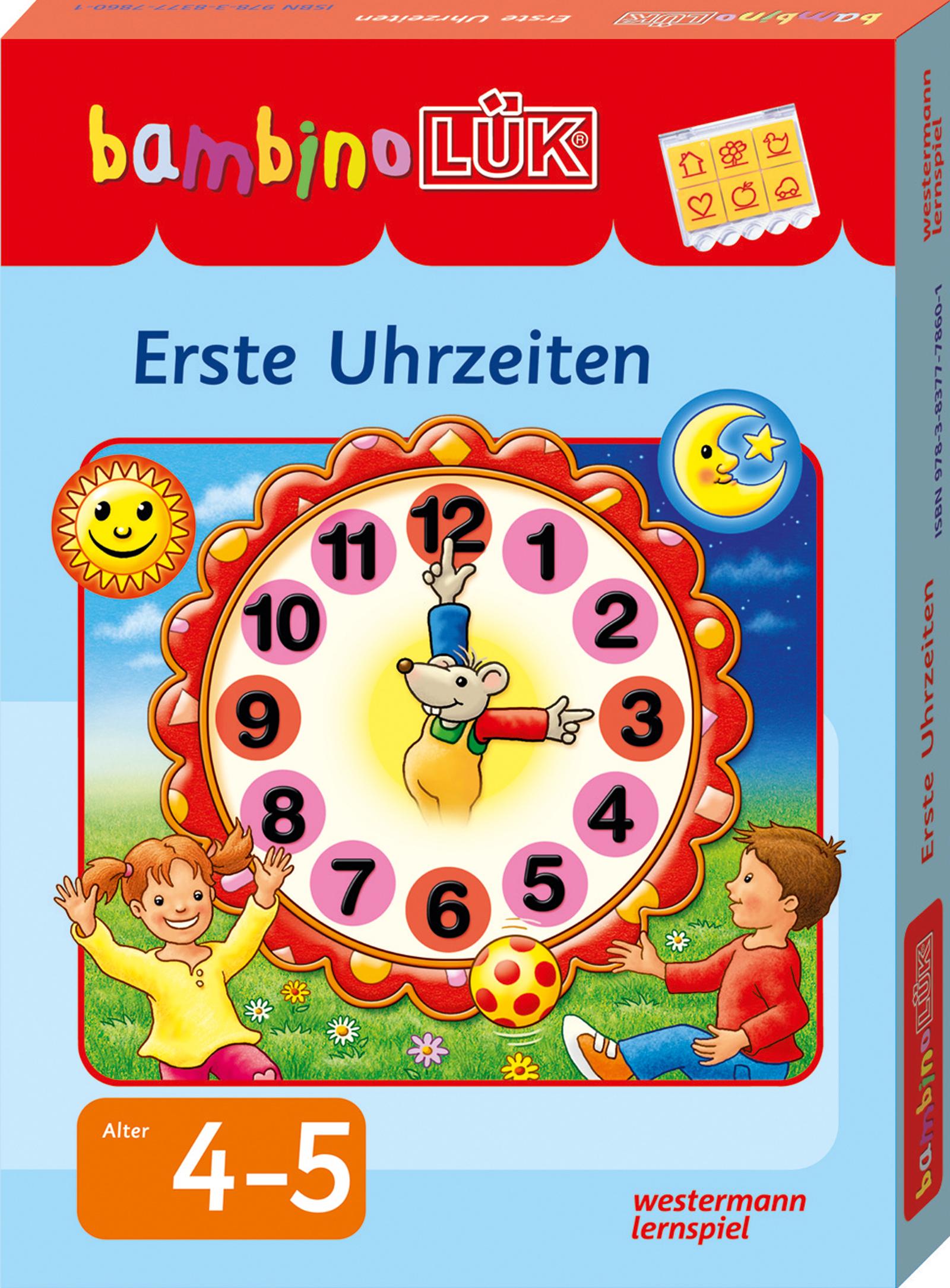 Vorderes Coverbild bambinoLÜK-Set. Erste Uhrzeiten: 4 - 5 Jahre