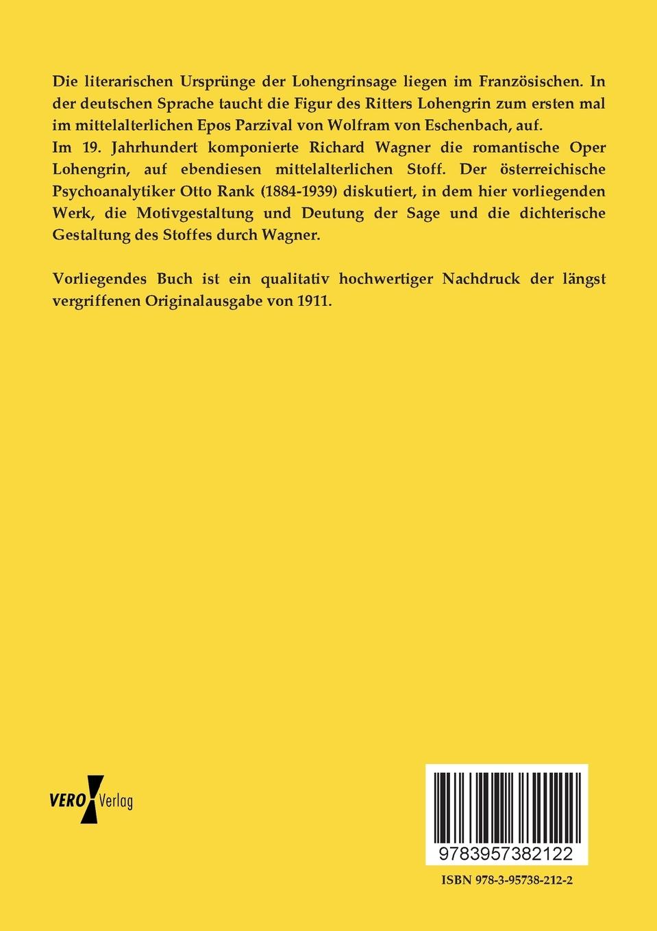 Rückseitencover Die Lohengrinsage