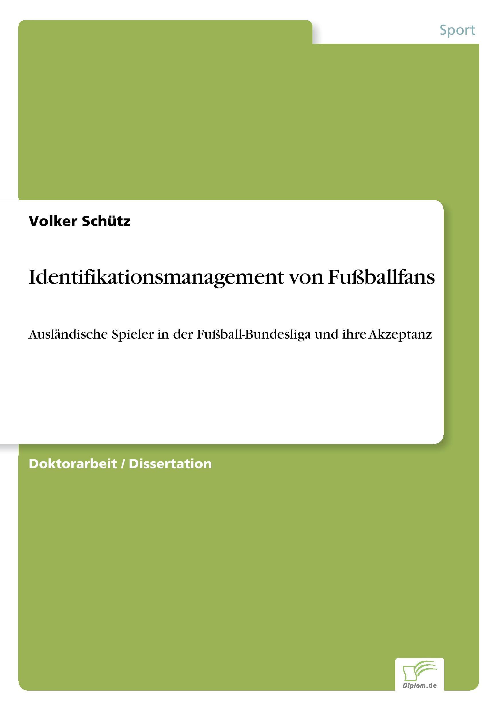 Vorderes Coverbild Identifikationsmanagement von Fußballfans