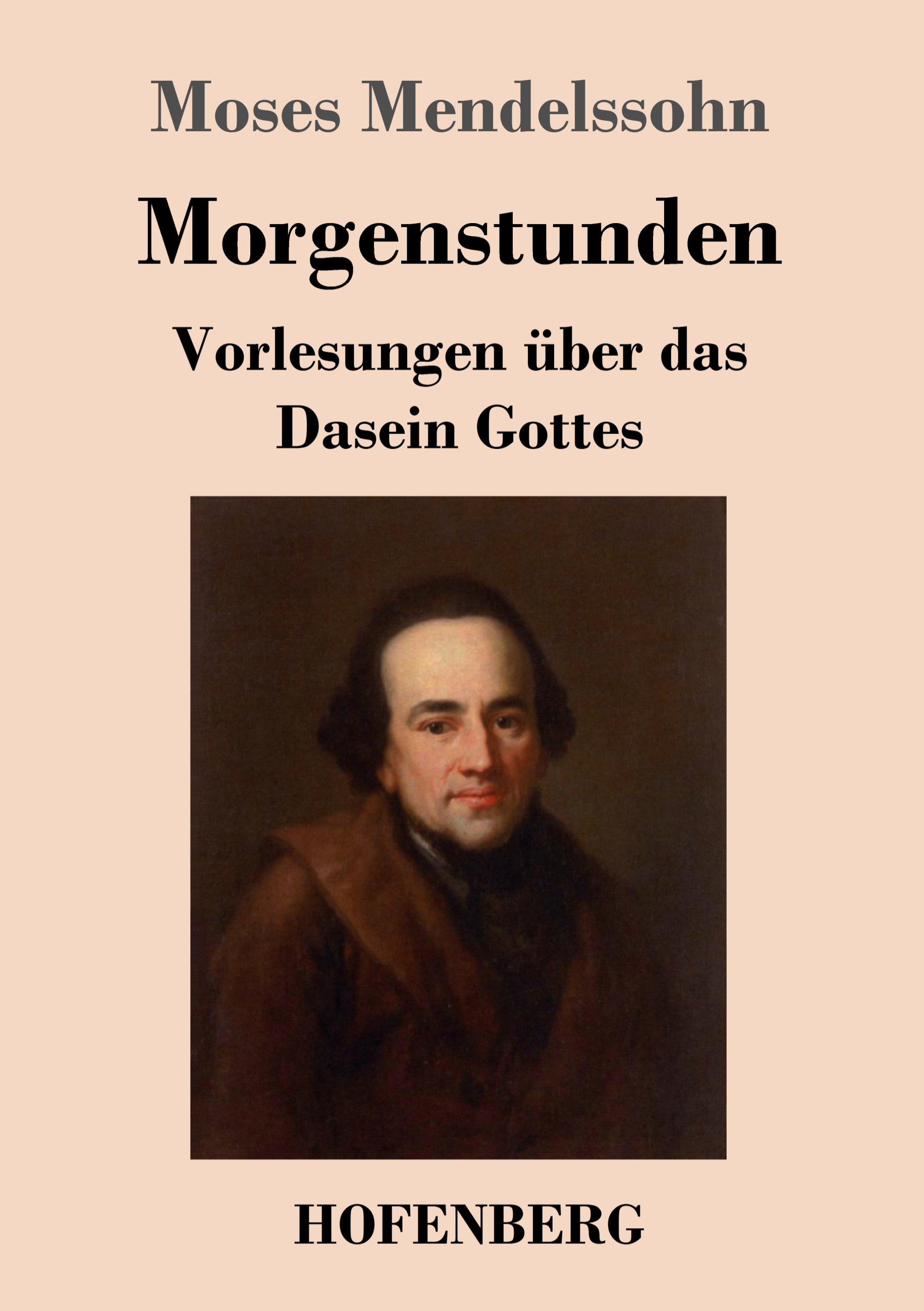 Vorderes Coverbild Morgenstunden oder Vorlesungen über das Dasein Gottes