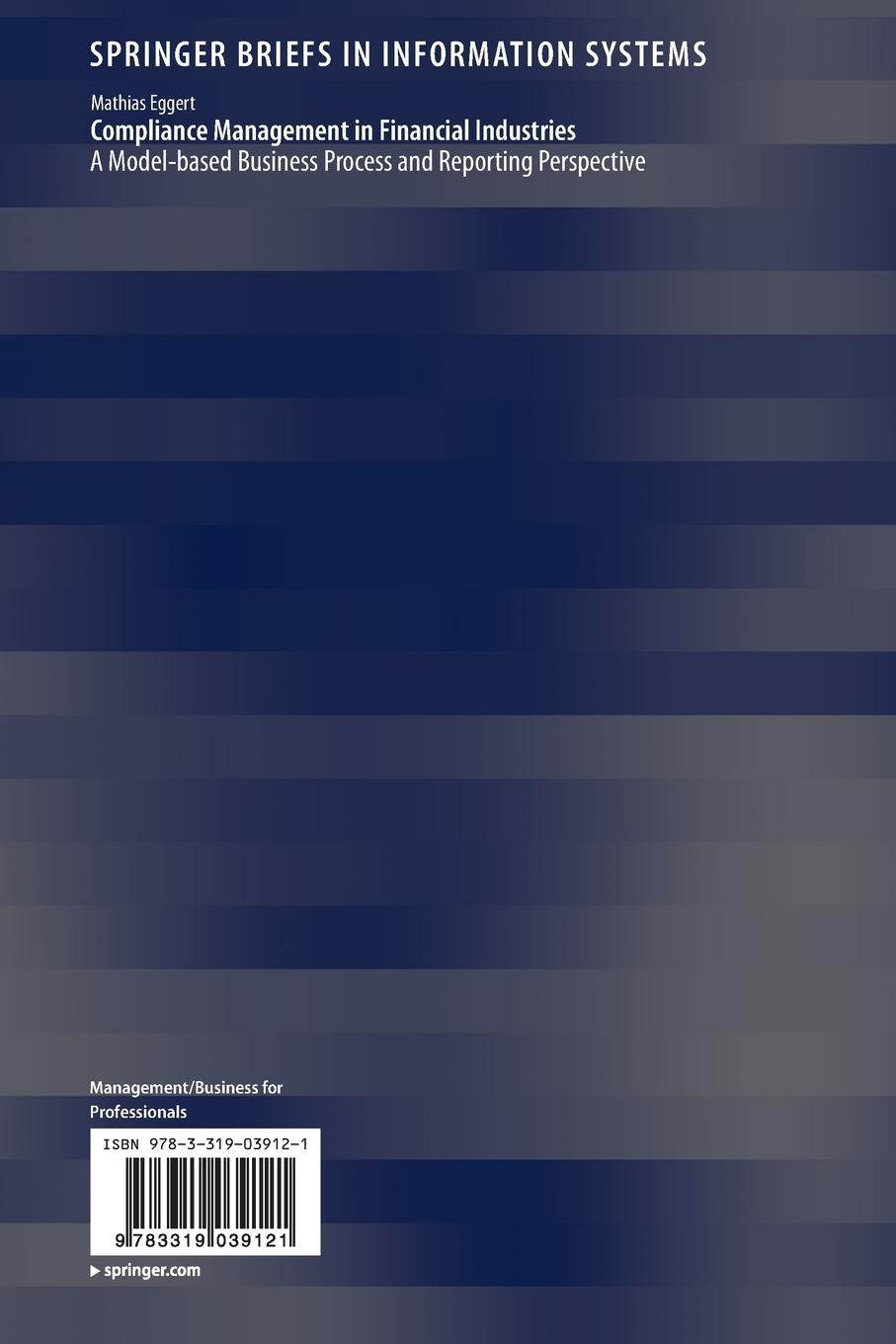 Rückseitencover Compliance Management in Financial Industries