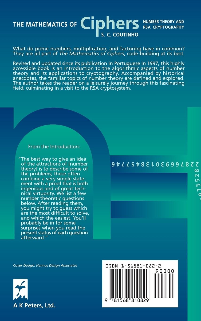 Rückseitencover The Mathematics of Ciphers