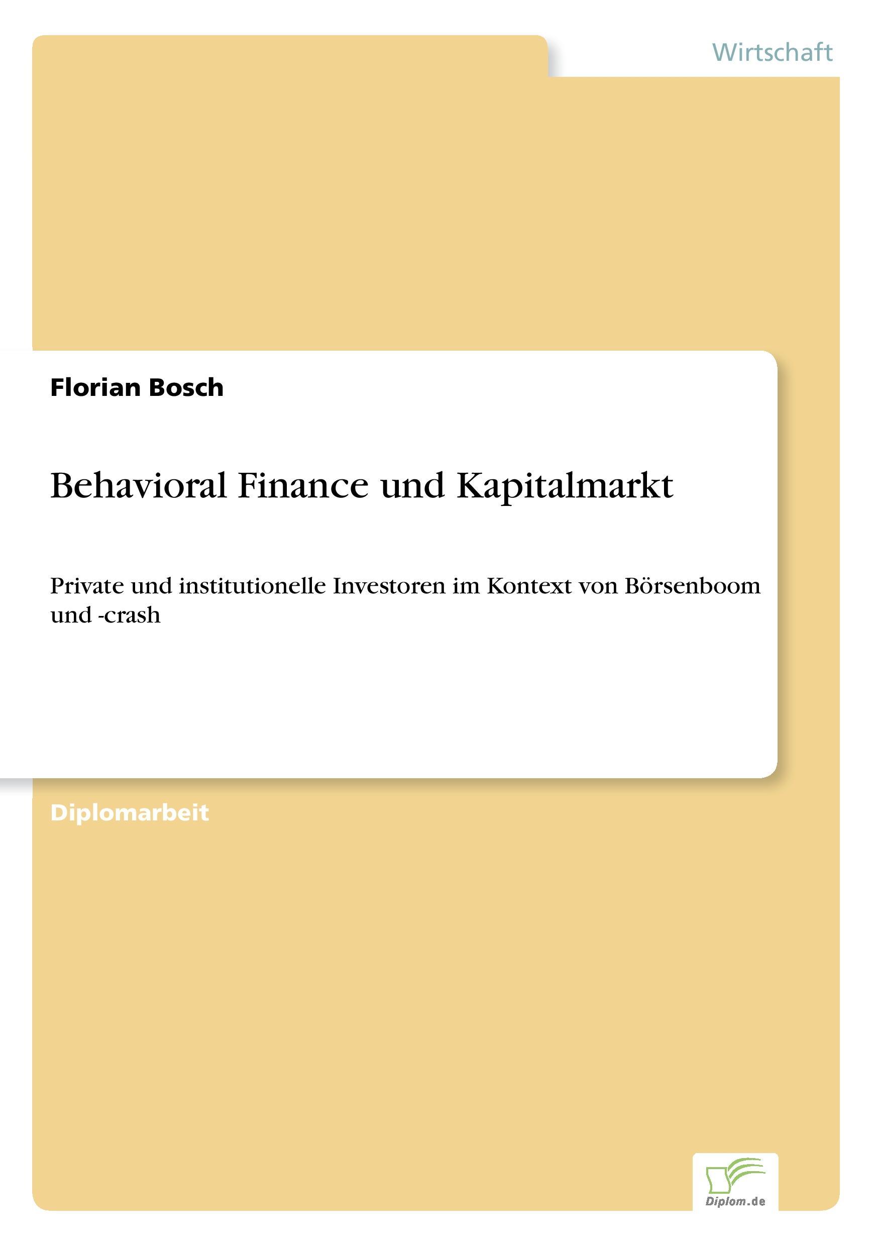 Vorderes Coverbild Behavioral Finance und Kapitalmarkt