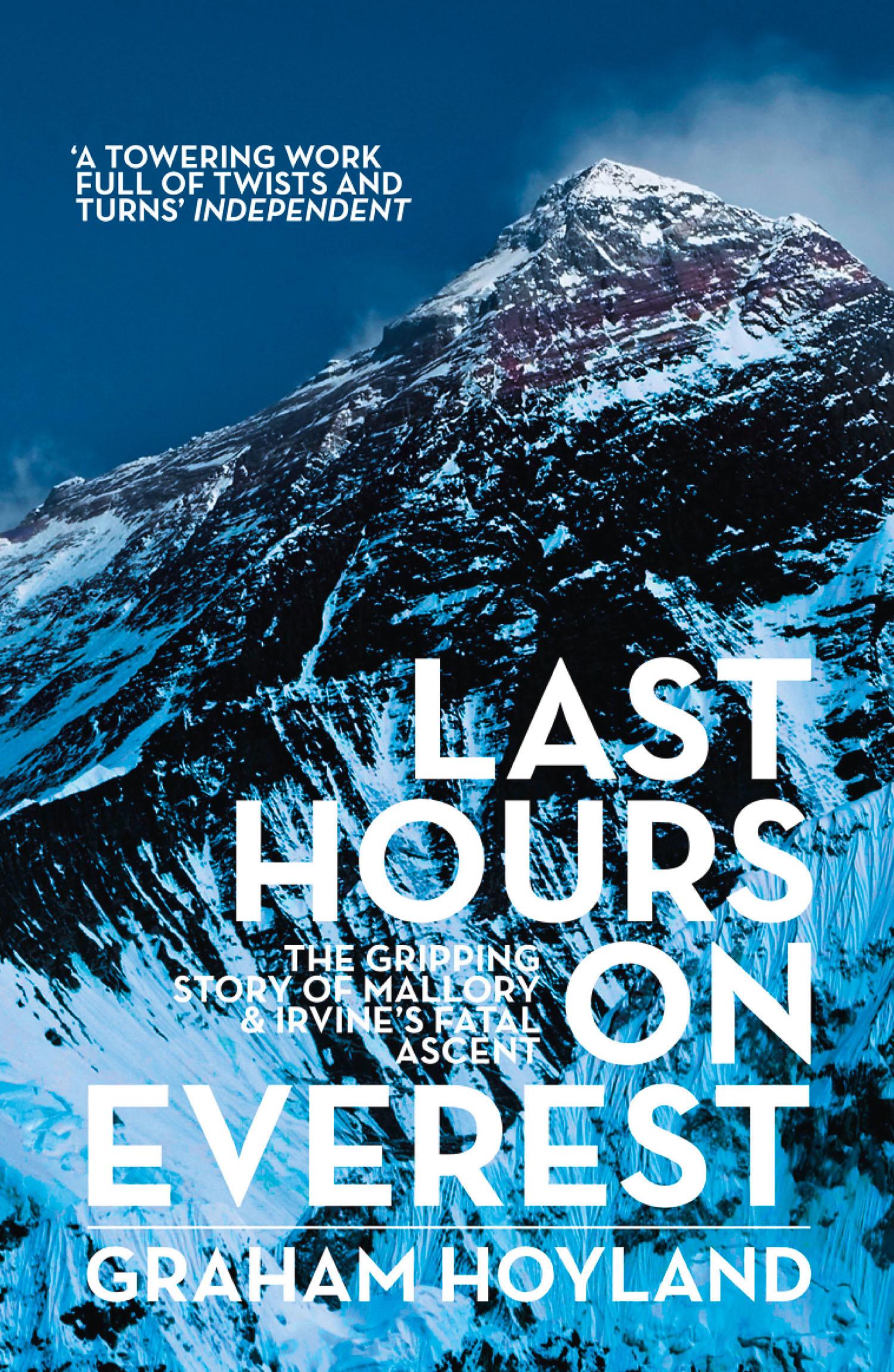 Vorderes Coverbild Last Hours on Everest