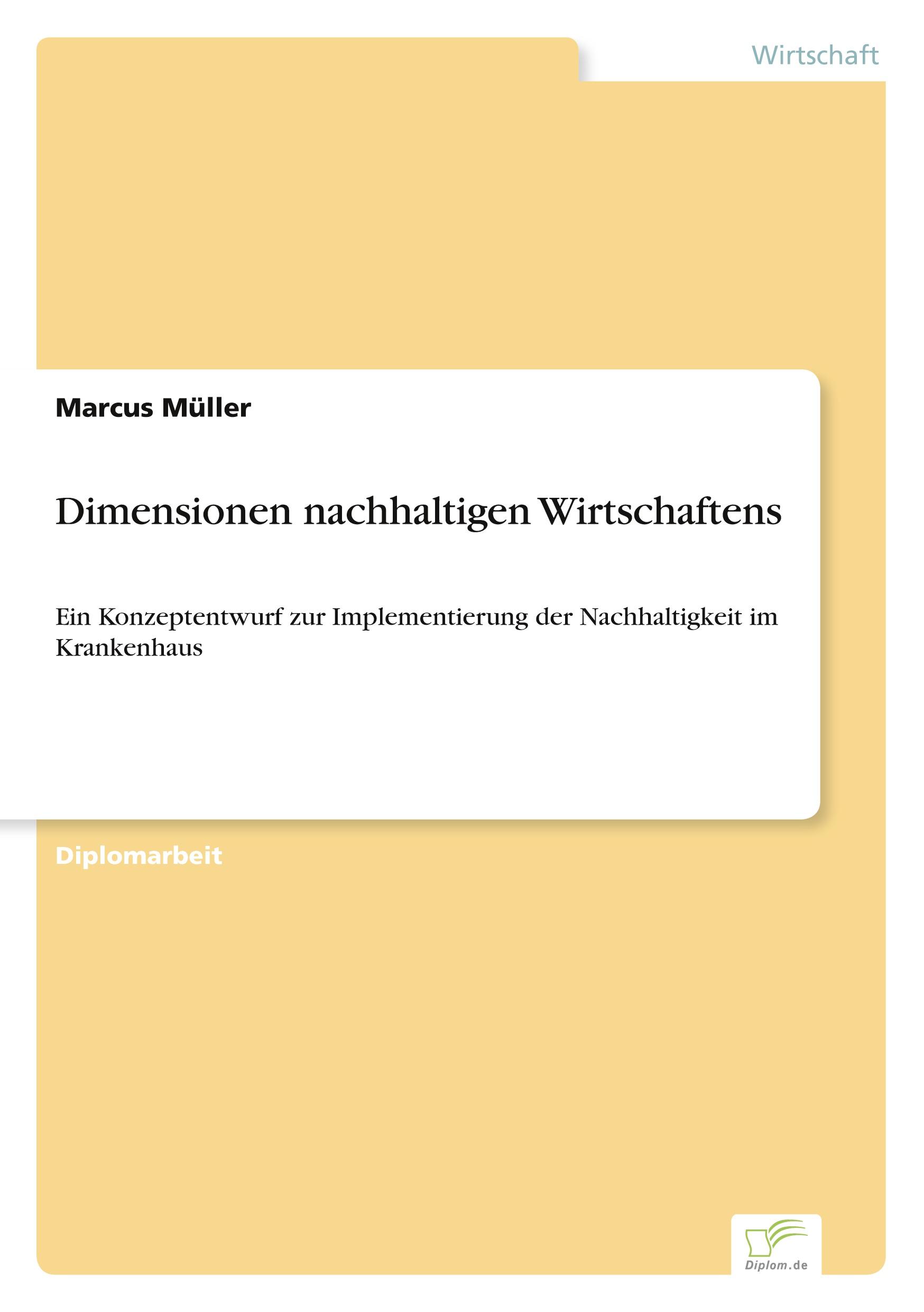 Vorderes Coverbild Dimensionen nachhaltigen Wirtschaftens