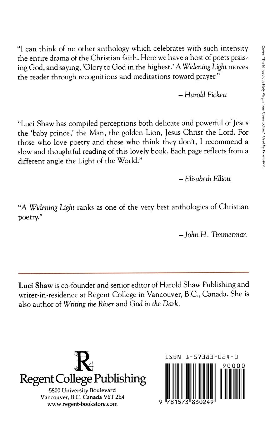 Rückseitencover A Widening Light