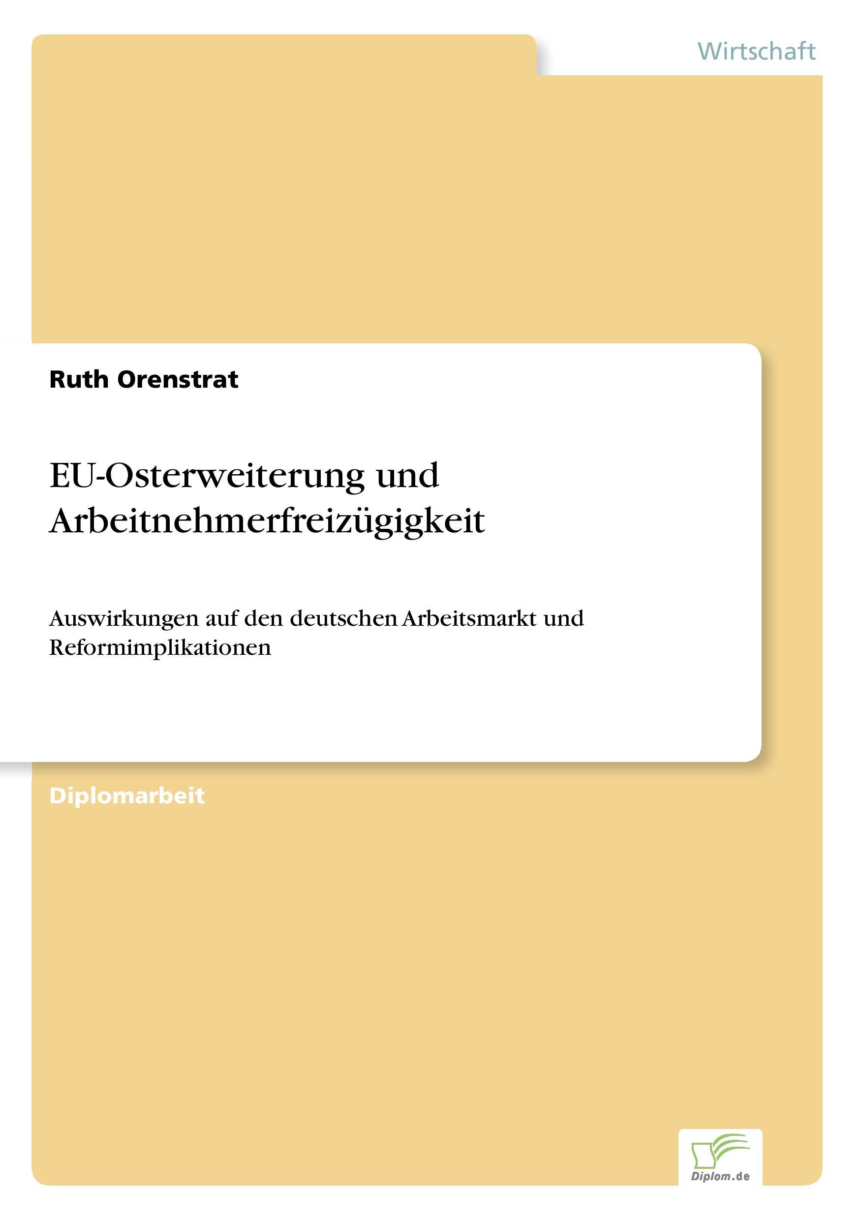 Vorderes Coverbild EU-Osterweiterung und Arbeitnehmerfreizügigkeit