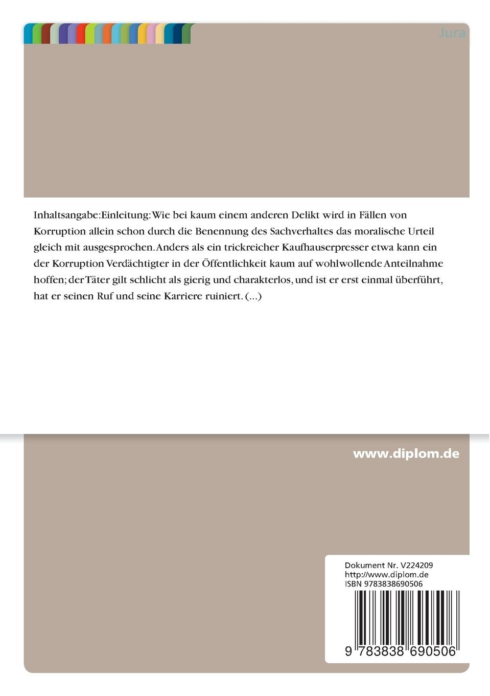 Rückseitencover Korruption und Systemrationalität