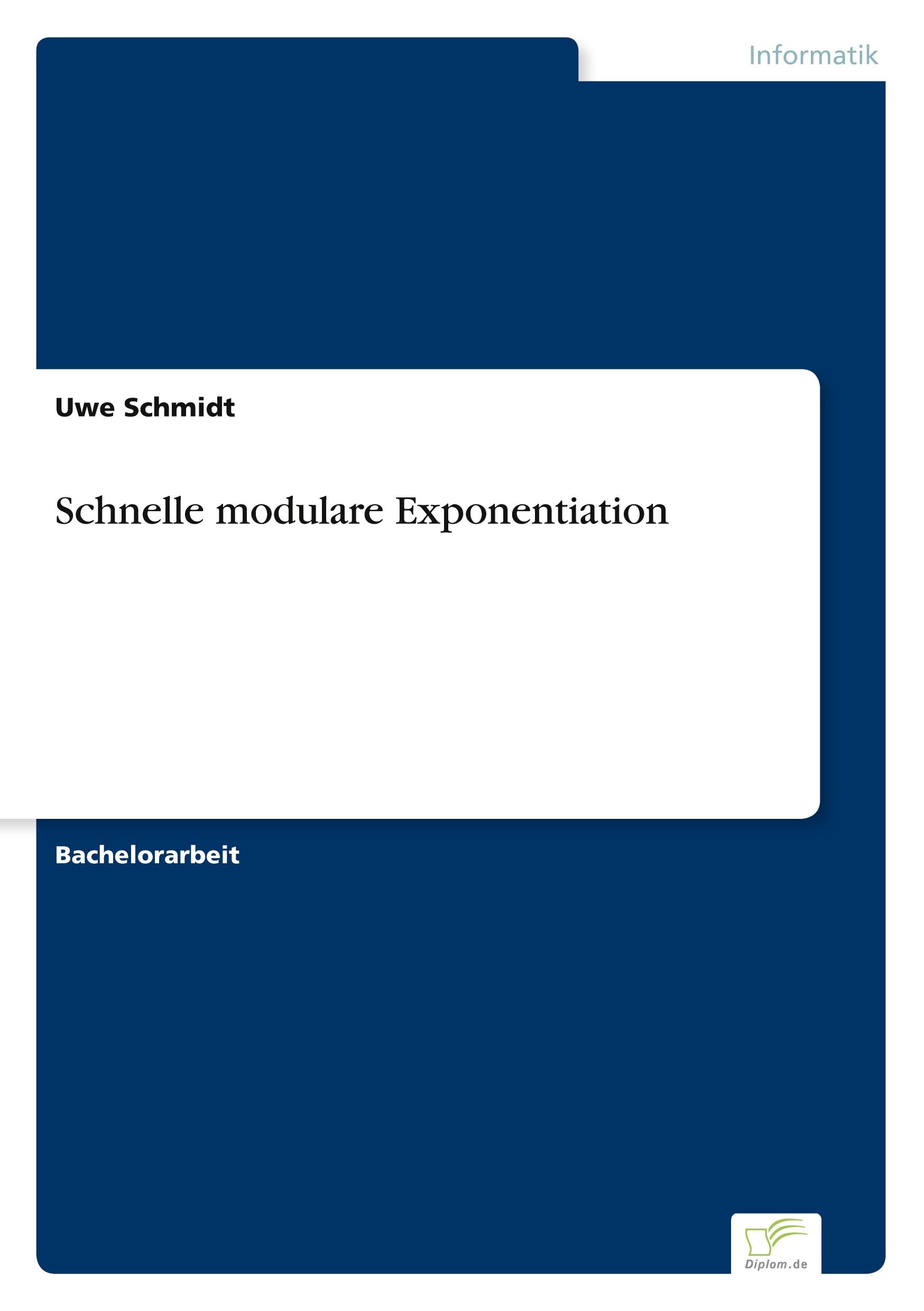 Vorderes Coverbild Schnelle modulare Exponentiation