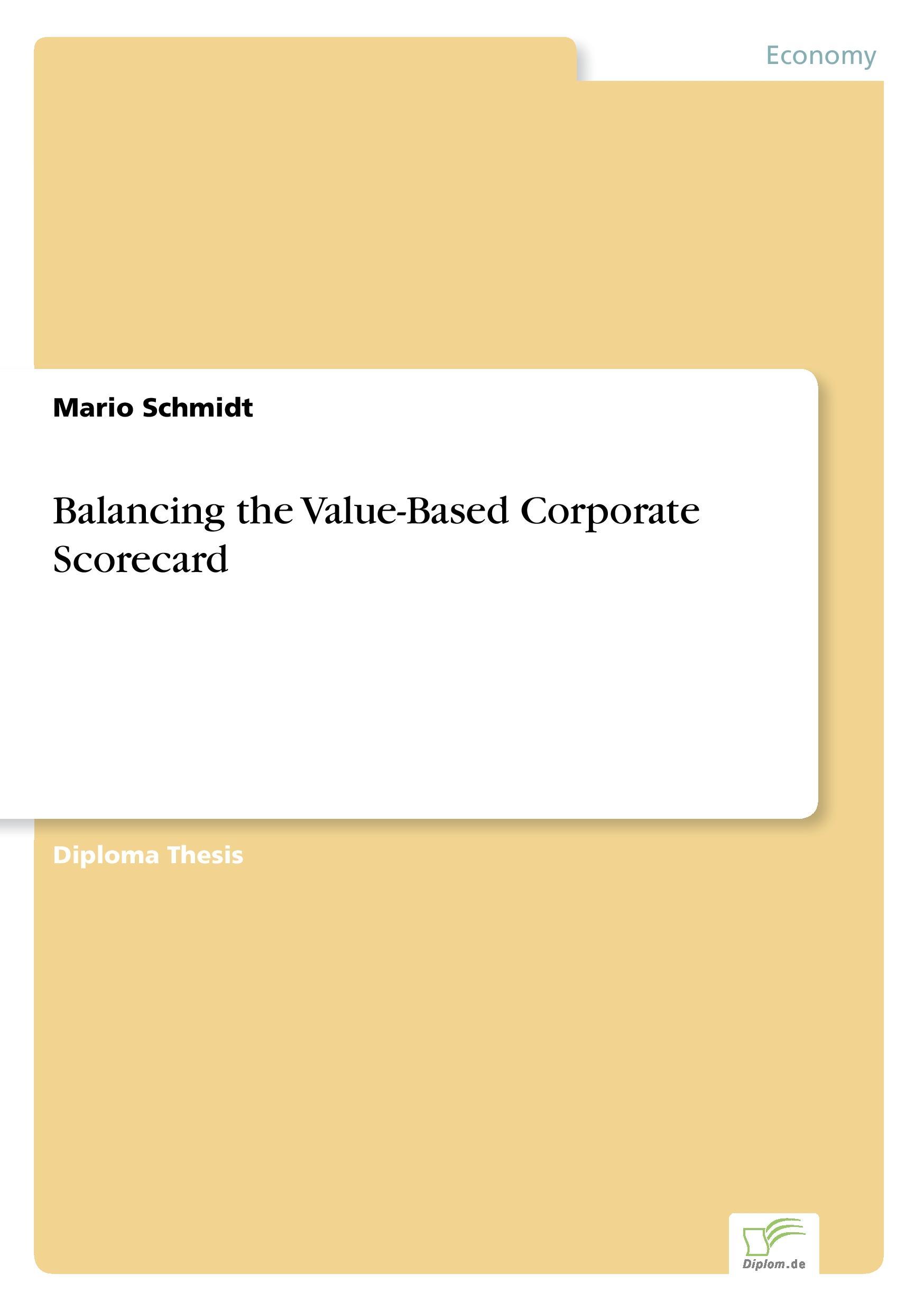 Vorderes Coverbild Balancing the Value-Based Corporate Scorecard